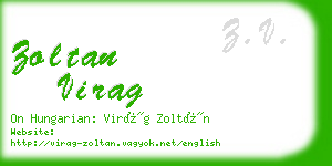 zoltan virag business card